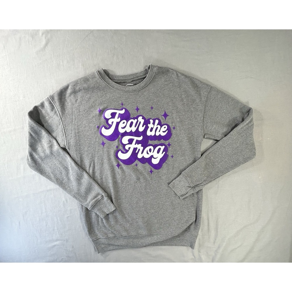 Kickoff Co TCU Fear The Frog Sweatshirt Women's XL Collegiate Football